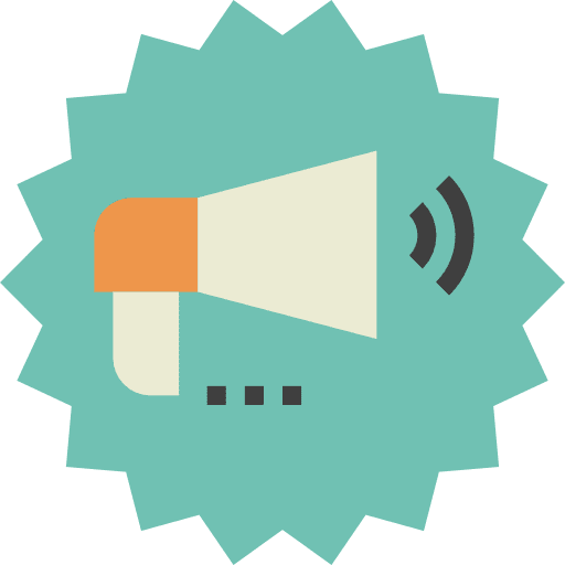 Megaphone tools and utensils shout protest icon