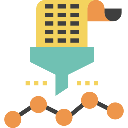 Analytics analytics loss profits icon