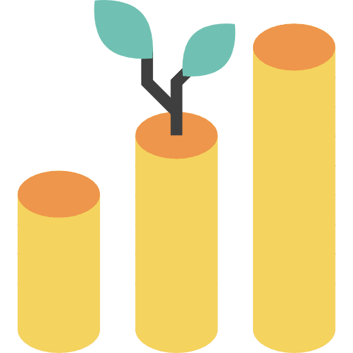 Growth business money growth icon
