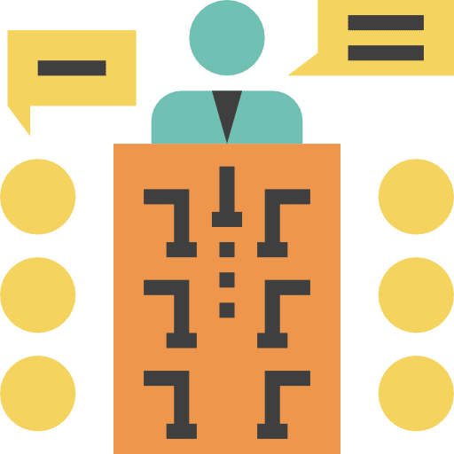 Meeting meeting conference stick man icon