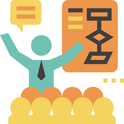 Presentation presentation conference stick man icon