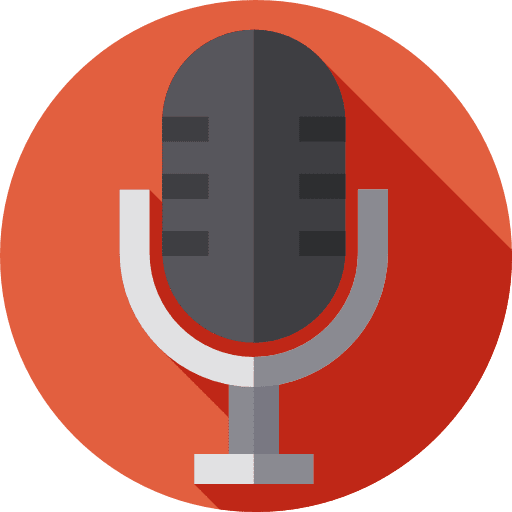 Microphone voice recorder electronics message icon