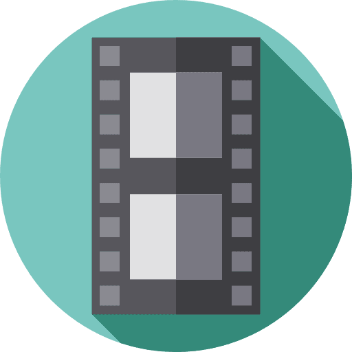 Movie frame movie video music and multimedia icon