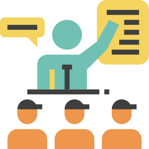 Presentation conference business businessman icon