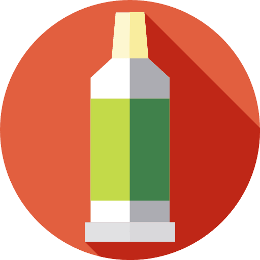 Paint acrylic art and design bottle icon