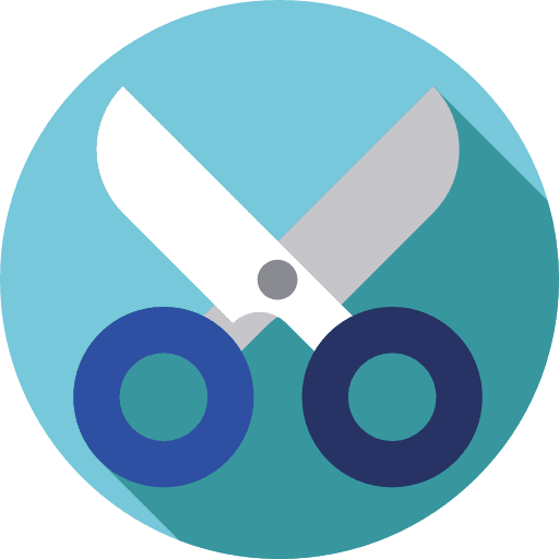 Scissors tools and utensils cut edit tools icon
