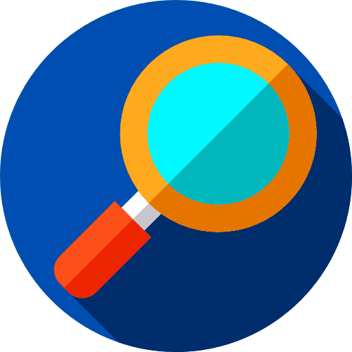 Loupe detective magnifying glass search icon