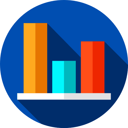 Bar chart business graphic bar chart icon