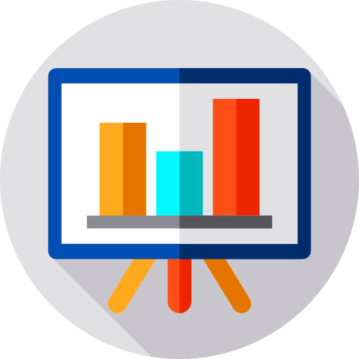 Presentation statistics graphic chart icon