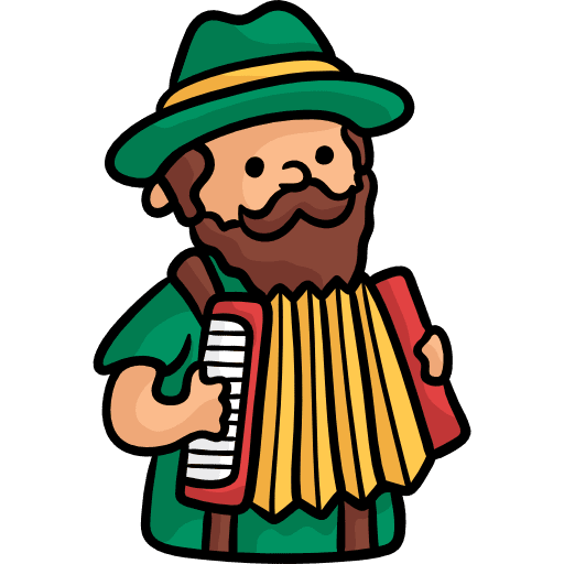 Accordionist harmonic german accordions icon