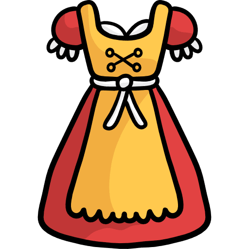 Dirndl clothes fashion dress icon