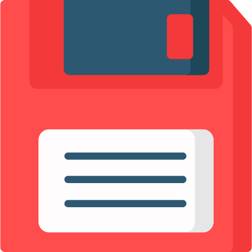 Floppy disk electronics multimedia flash disk icon