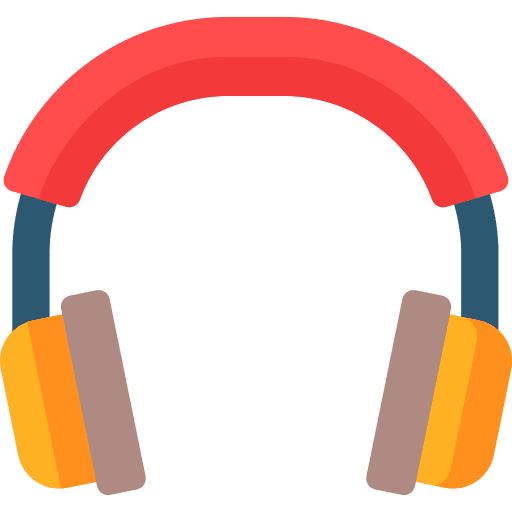 Headset headphones videocall earphones icon