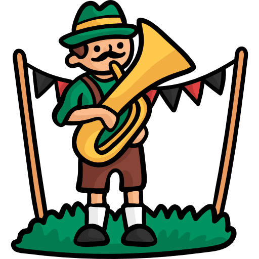 Tuba wind instrument musical instrument people icon