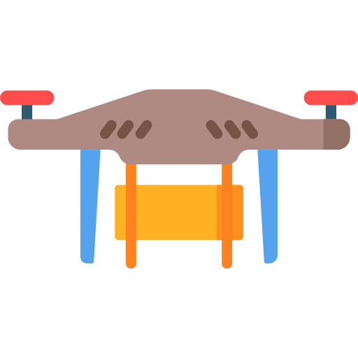 Drone camera transportation fly icon