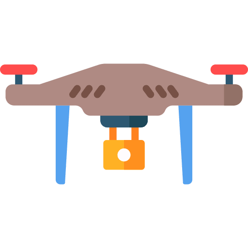 Drone fly remote control camera icon