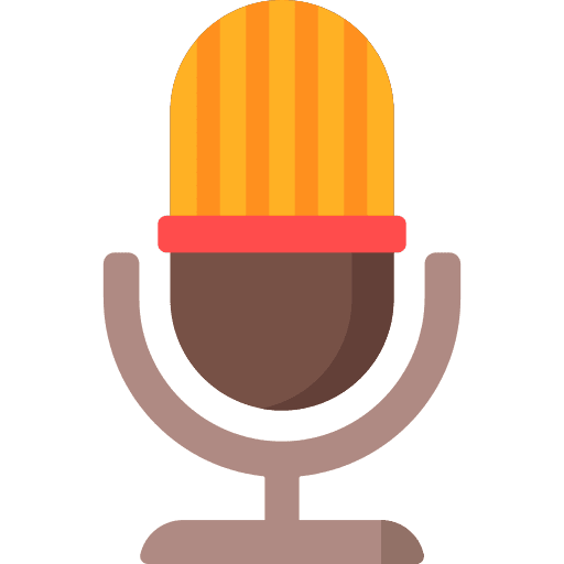 Microphone electronics sound technology icon