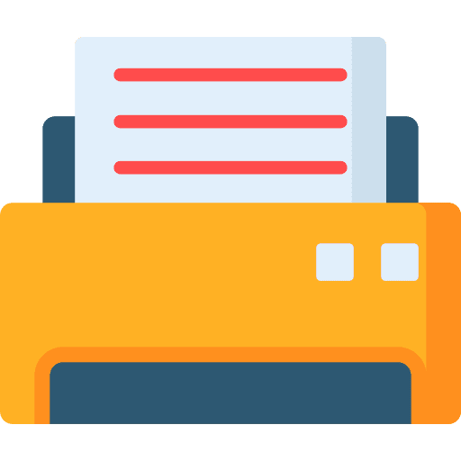 Printer print ink technology icon