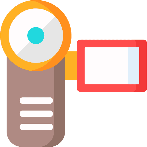 Camcorder video camera domestic digital camera icon