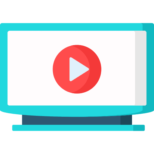 Smart tv device electronic multimedia icon