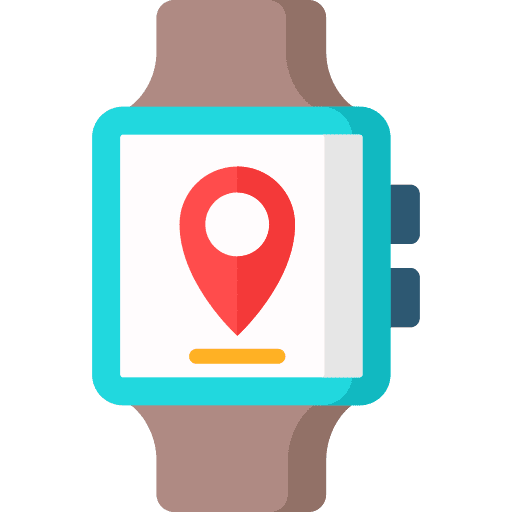 Smartwatch electronic device multimedia icon
