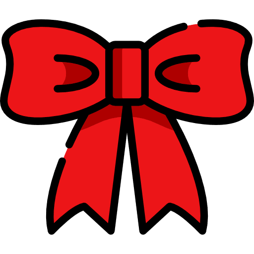 Bow ribbon bow christmas icon