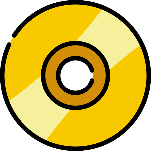 Compact disc bluray dvd music player icon