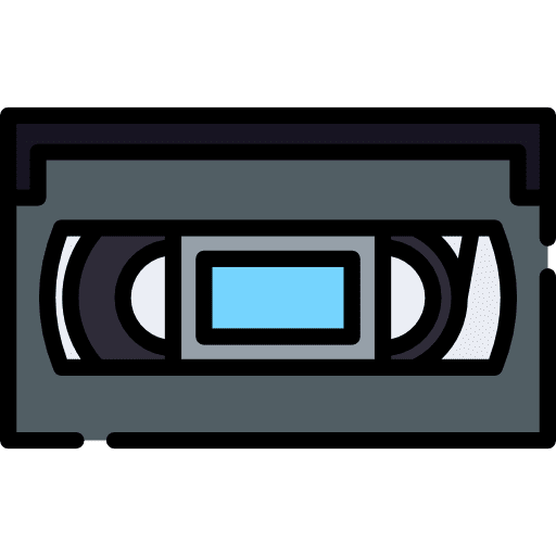 Vhs electronics recording entertainment icon