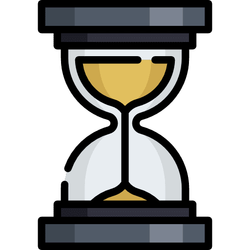 Hourglass clock hourglass time icon