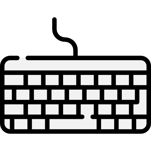 Keyboard keys computing electronics icon