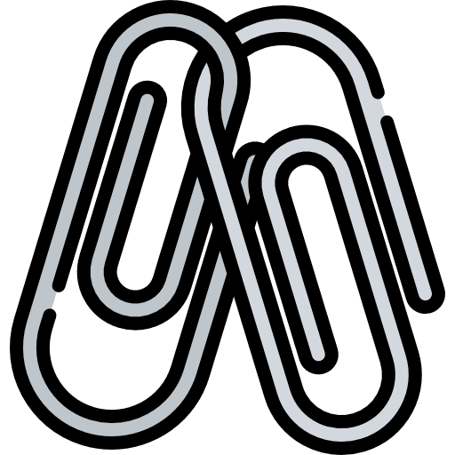 Paperclip miscellaneous clip attach icon