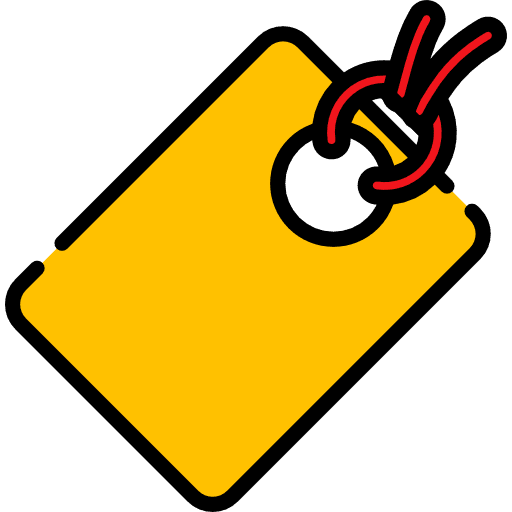 Tag shopping title tag icon