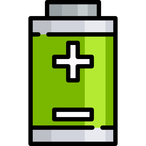 Battery battery status battery level technology icon