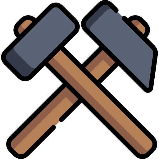 Hammers home repair hammer improvement icon