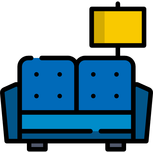 Sofa sofa comfortable armchair icon