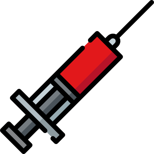 Syringe injection medical healthcare and medical icon