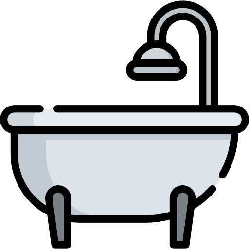 Bathtub washing hygiene bath icon