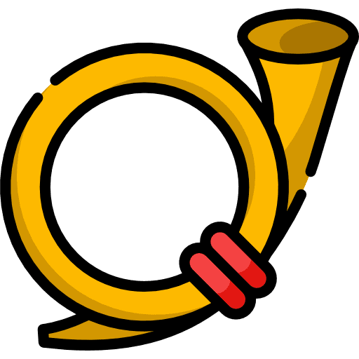 Horn orchestra wind instrument music instrument icon