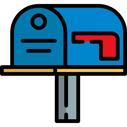 Mail box mail communications interface icon