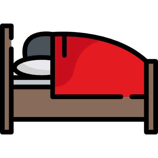 Bed furniture bedroom bed icon
