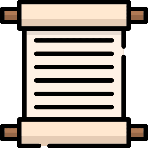 Scroll interface miscellaneous writing icon