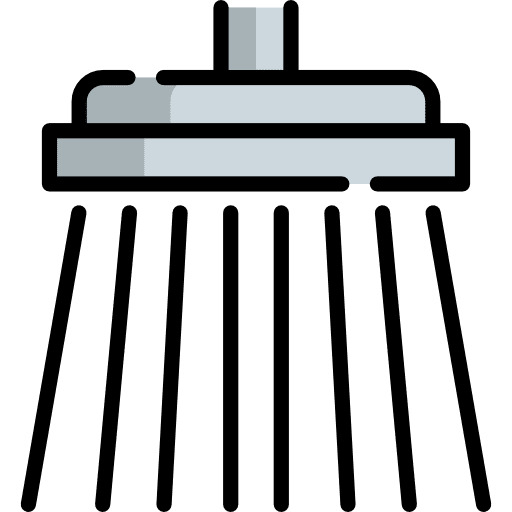 Shower furniture and household medical hygiene icon