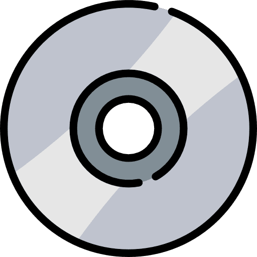 Compact disc bluray music player cd icon