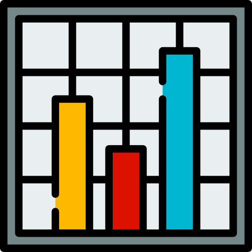 Bar chart statistics graph graphic icon