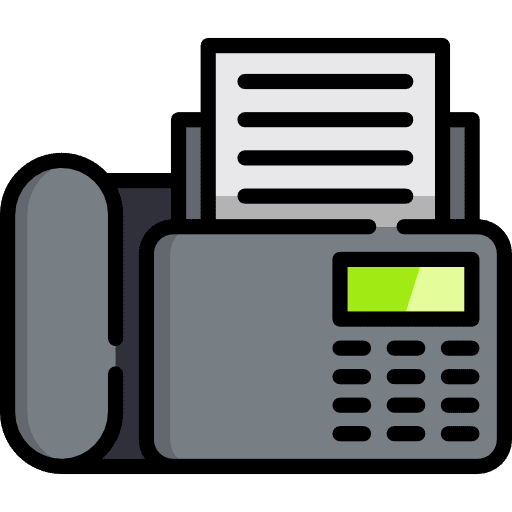 Fax phone technology fax icon