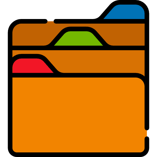 Folder office material folder files and folders icon