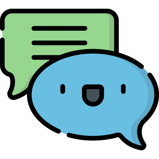 Chat speech bubble communications communication icon