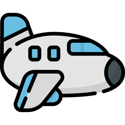 Airplane plane transportation flight icon