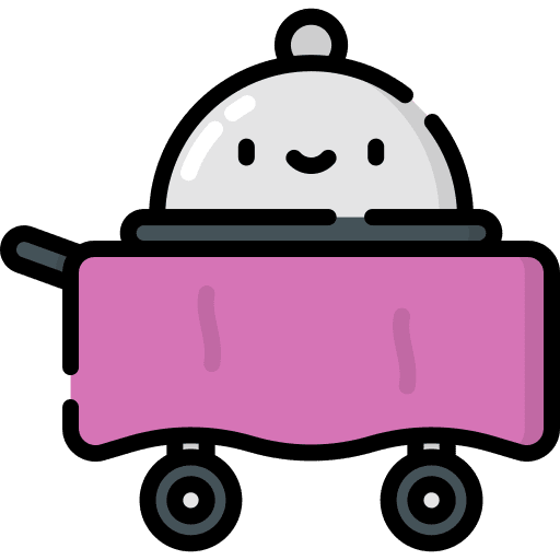 Room service covered room service tray icon