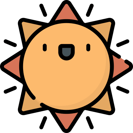 Sun sunny weather summer icon